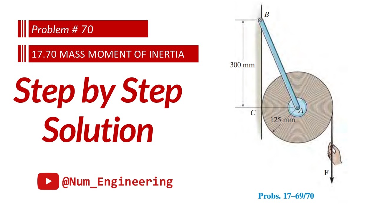Problem 17&ndash;70 | Required Force to Unroll Paper in Given Time | Chapter 17 Dynamics