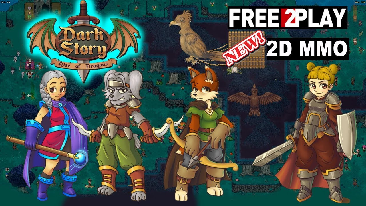 DarkStory Online ★ Gameplay ★ Free to Play 2D MMORPG ★ PC Steam game 2020 ★ Ultra HD 1080p60FPS