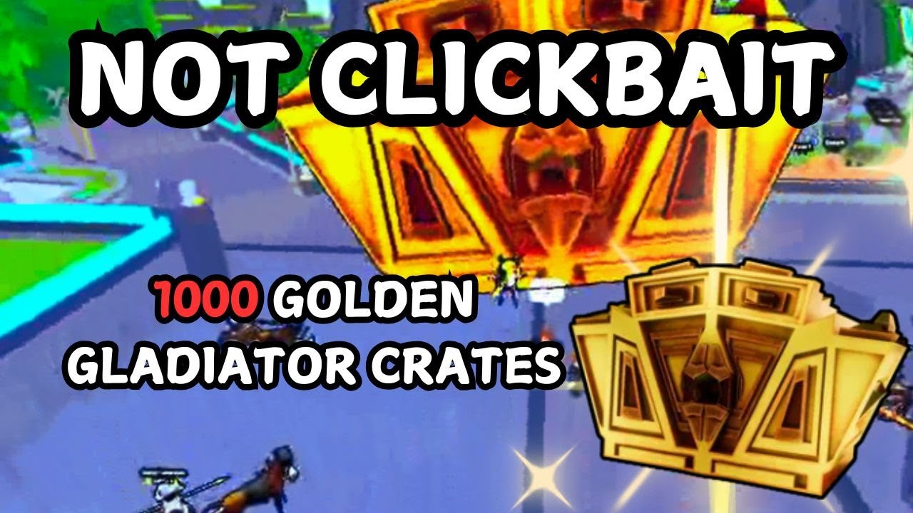 1000 GLADIATOR CRATES OPENED IN TOILET TOWER DEFENSE PART 1