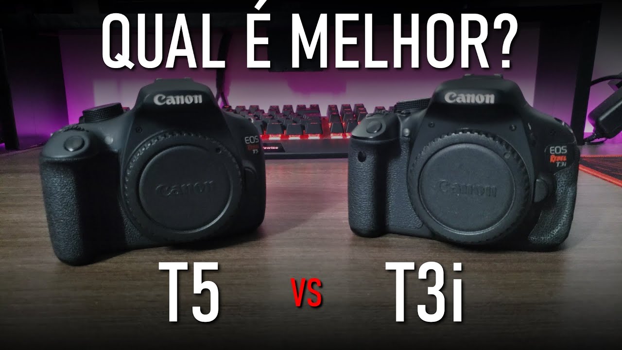 Canon Rebel T5 vs T3i - Qual é melhor para começar a fotografar? | Comparativo DSLR de Entrada!