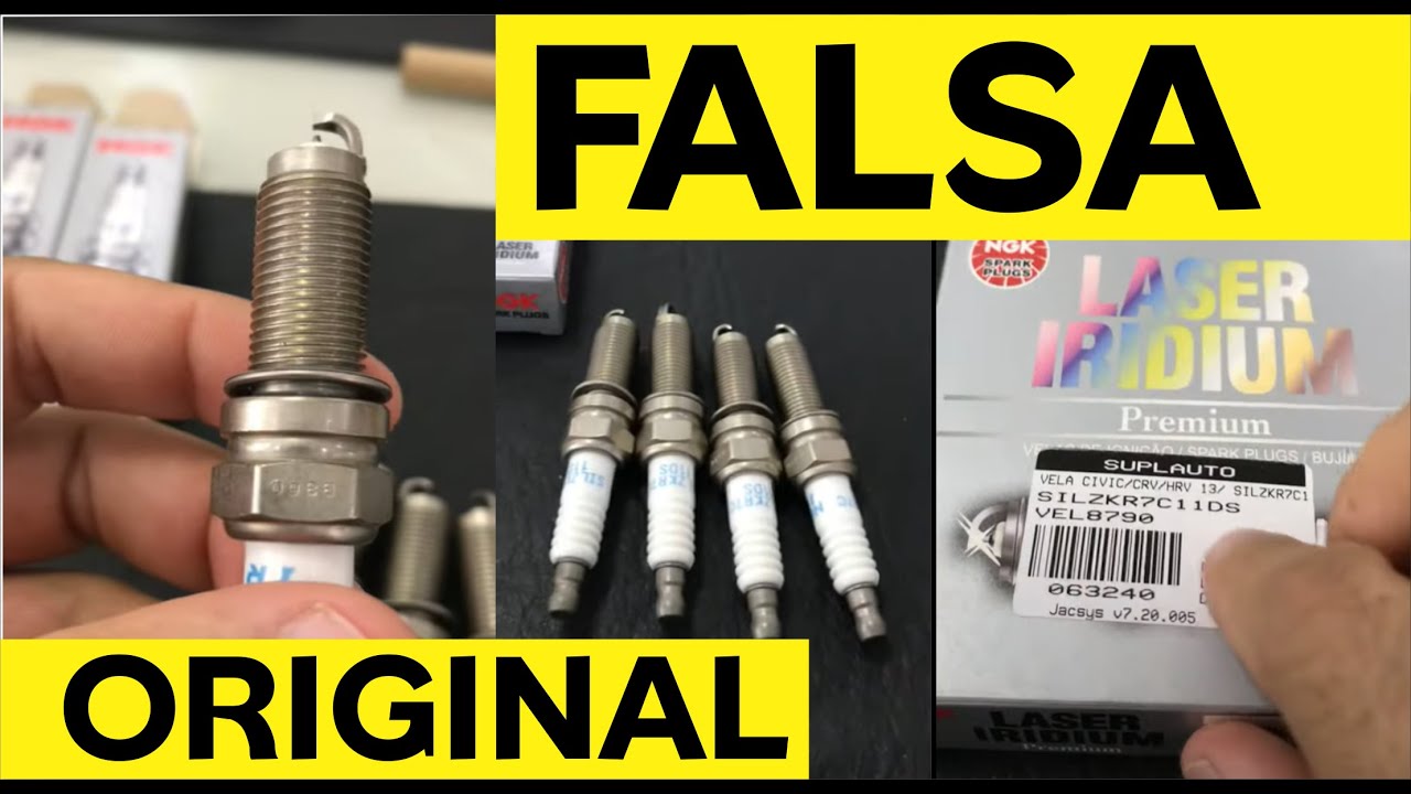 Honda Civic Velas originais vs falsas.