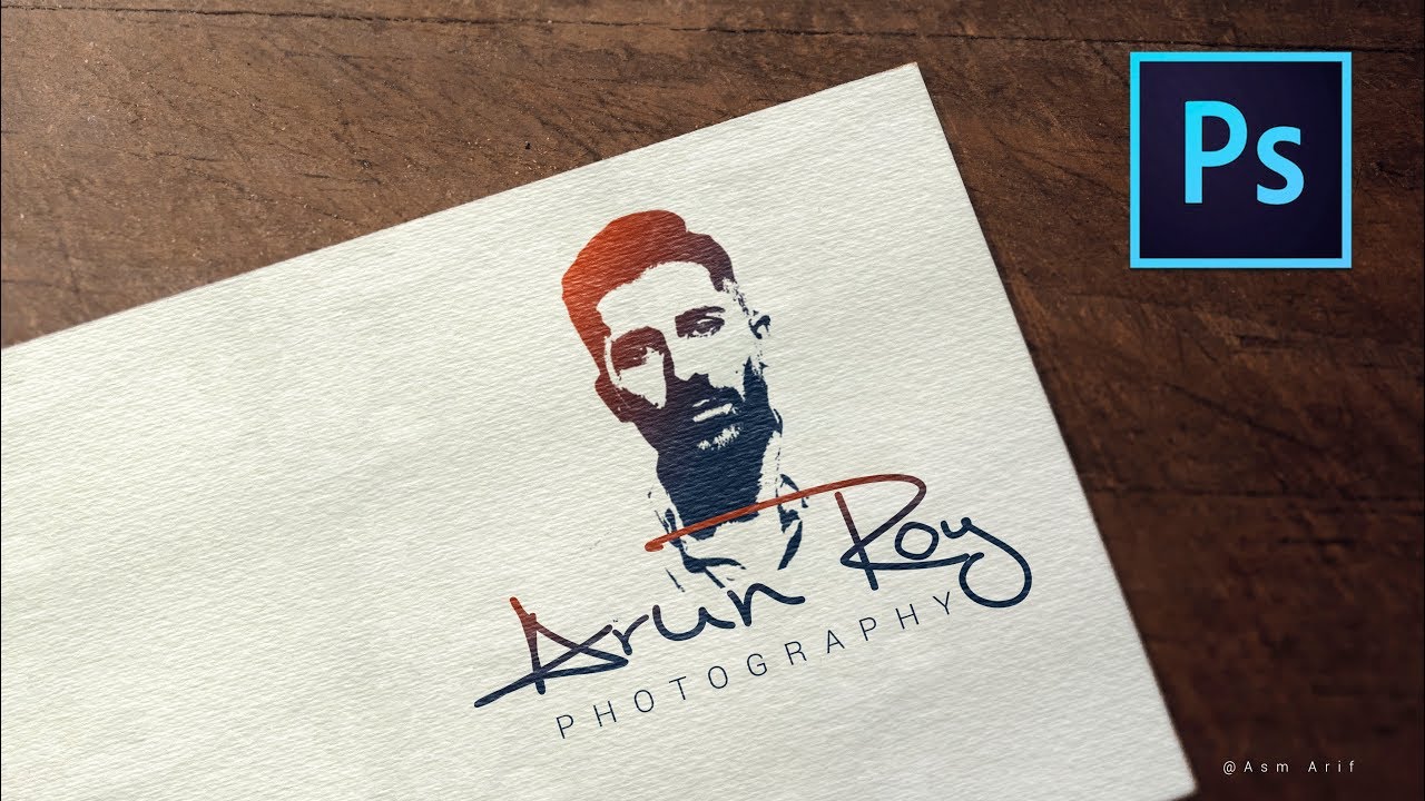 How To Design A Photography Logo In Photoshop cc 2017