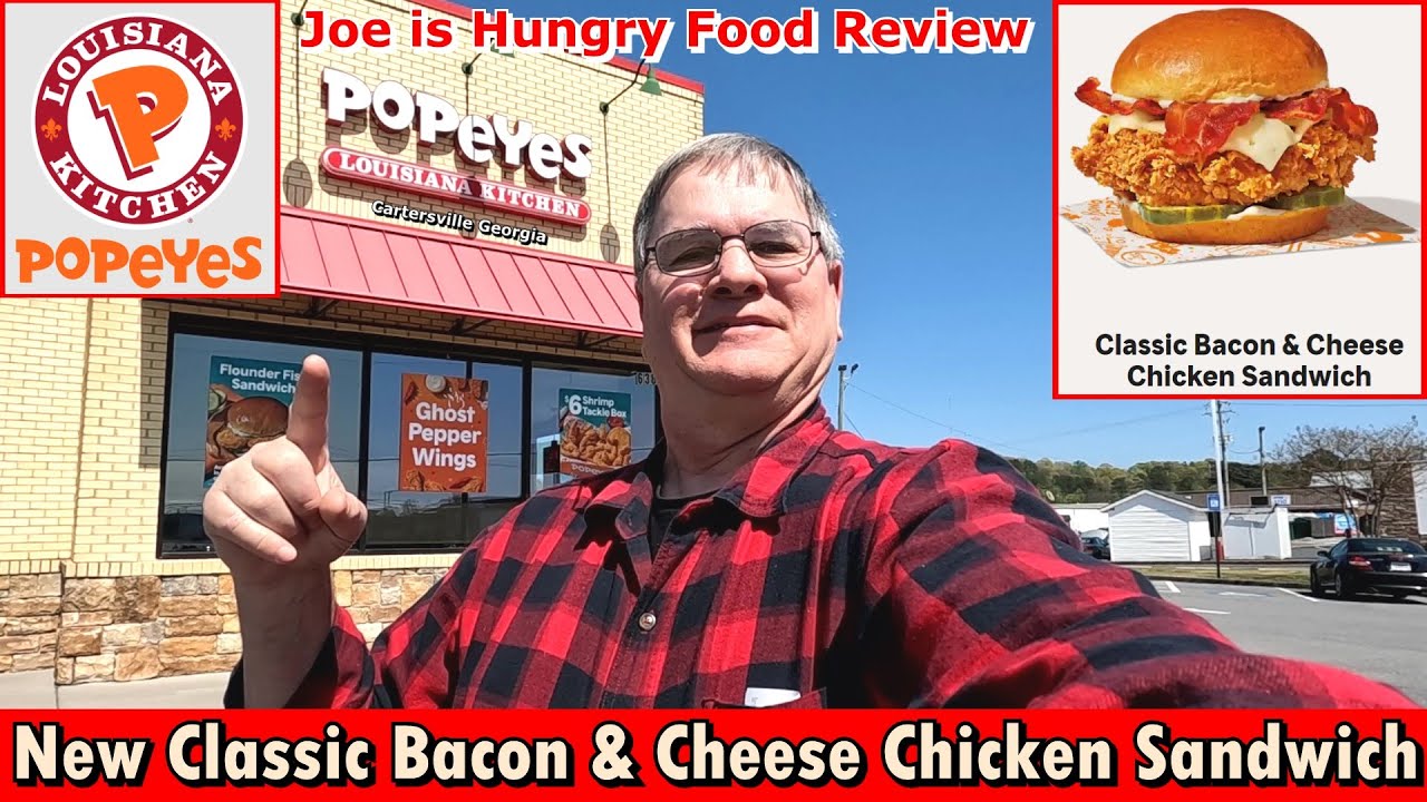Обзор нового классического сэндвича с курицей, беконом и сыром от Popeyes® 🍗🔥 | Деконструкция | Д...