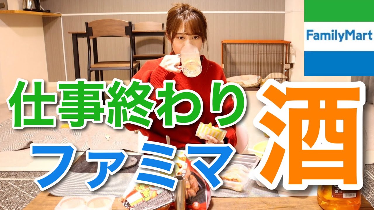 【コンビニ晩酌】ロケ終わりにファミマでおつまみ買ってハイボールを飲む動画
