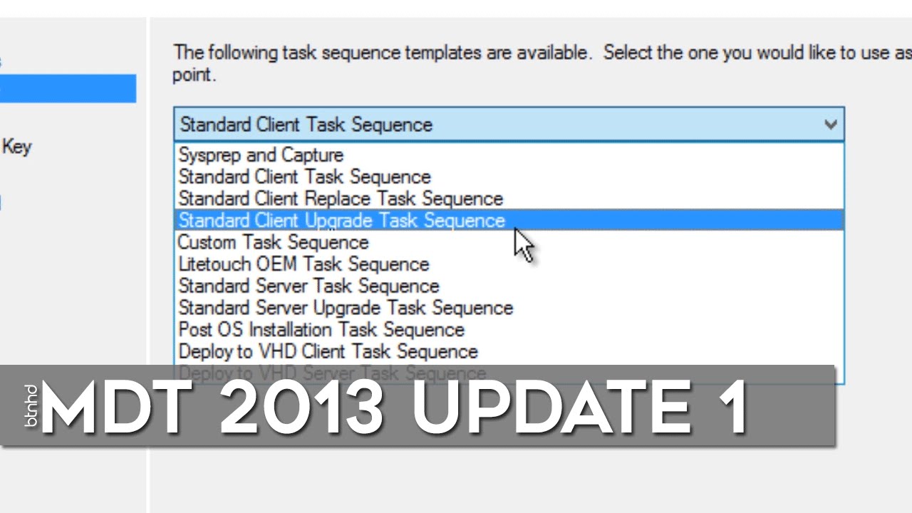 Upgrade to Windows 10 Using MDT 2013 Update 1