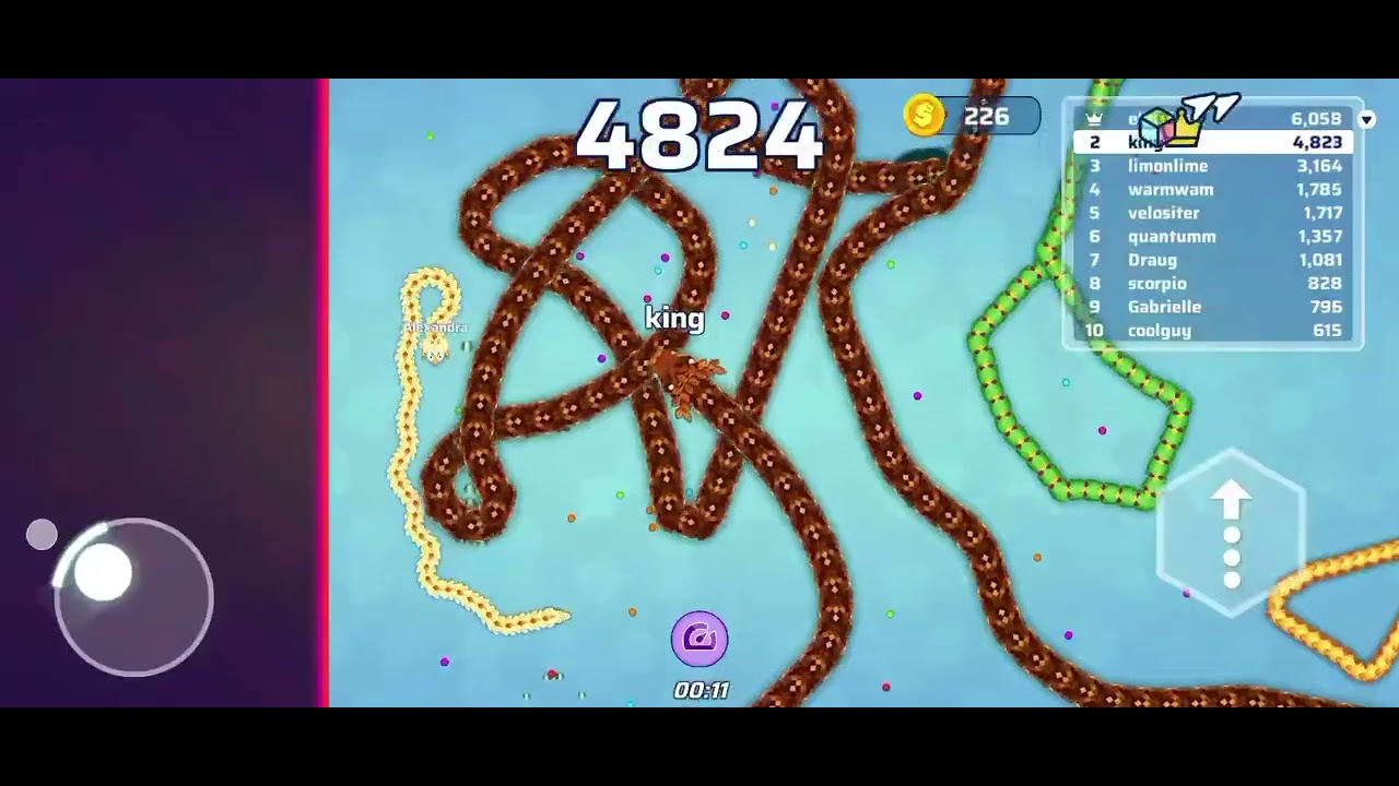Snake Io 🐍 || king kill all snake's|| #games #snake #youtubegaming 