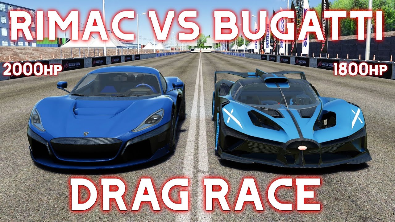 Bugatti Bolide VS Rimac Nevera DRAG RACE