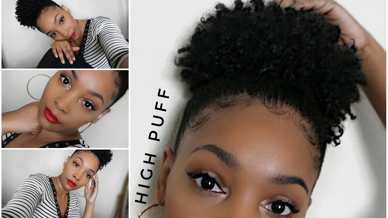 High Puff on Type 4 Natural Hair