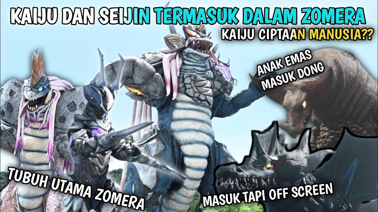KAIJU YANG SUKA MAKANIN KAIJU LAIN? - SEMUA KAIJU DAN SEIJIN YANG TERMASUK DALAM ZOMERA 