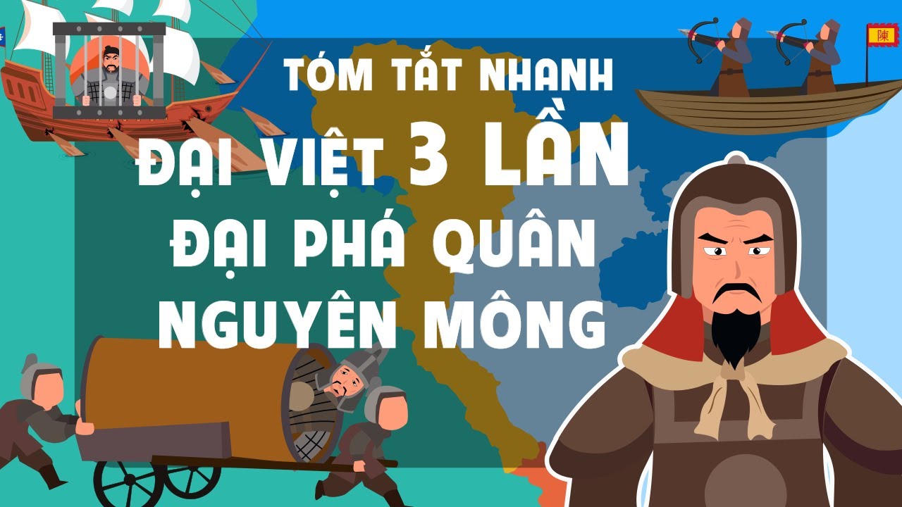 Tóm tắt nhanh Đại Việt 3 lần đại phá quân Nguyên Mông (1258 - 1288) | Kênh tóm tắt Lịch sử - EZ Sử