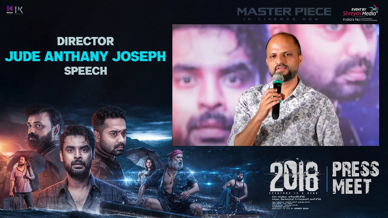 Director Jude Anthany Joseph Speech @ 2018 Movie Success Meet (Telugu) | Tovino Thomas