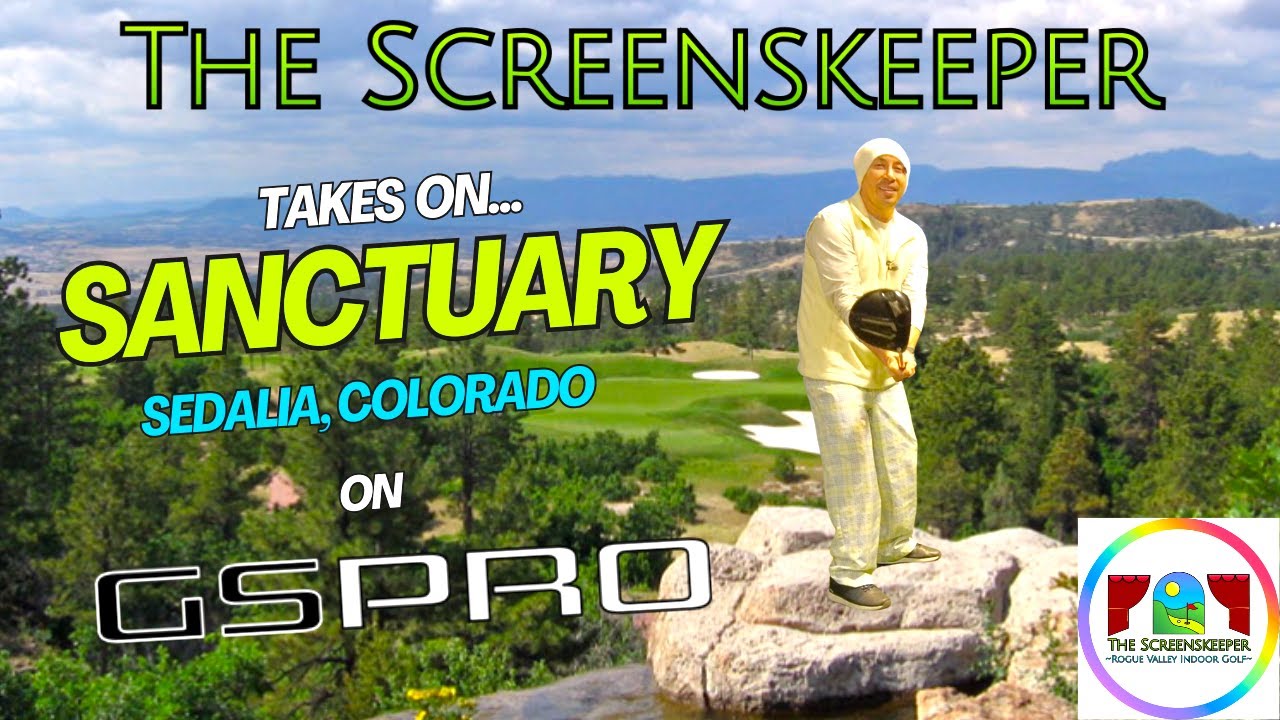 Golf Simulator - 18 Holes at Sanctuary on GSPro - Golfing the Rockies of Colorado!