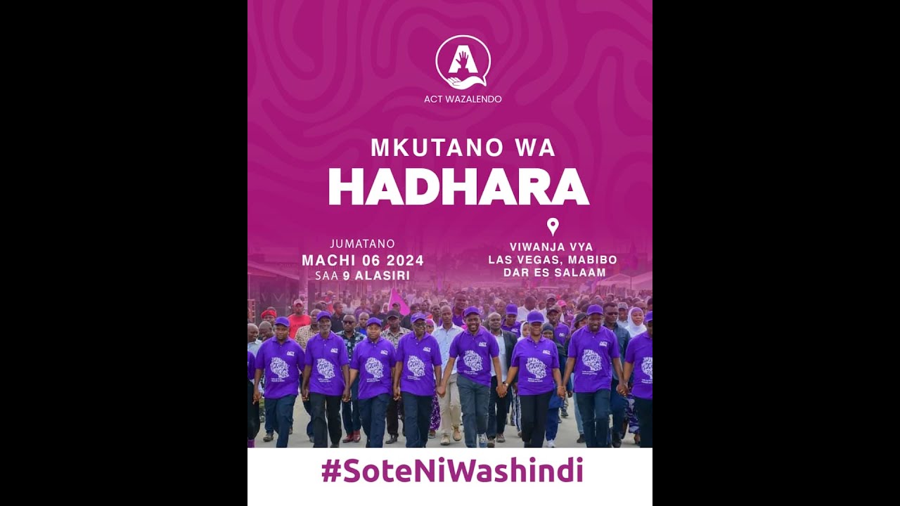 #LIVE 🔴MAANDAMANO YA ACT WAZALENDO KUELEKEA MKUTANO WA HADHARA MABIBO @vugaonlinetv