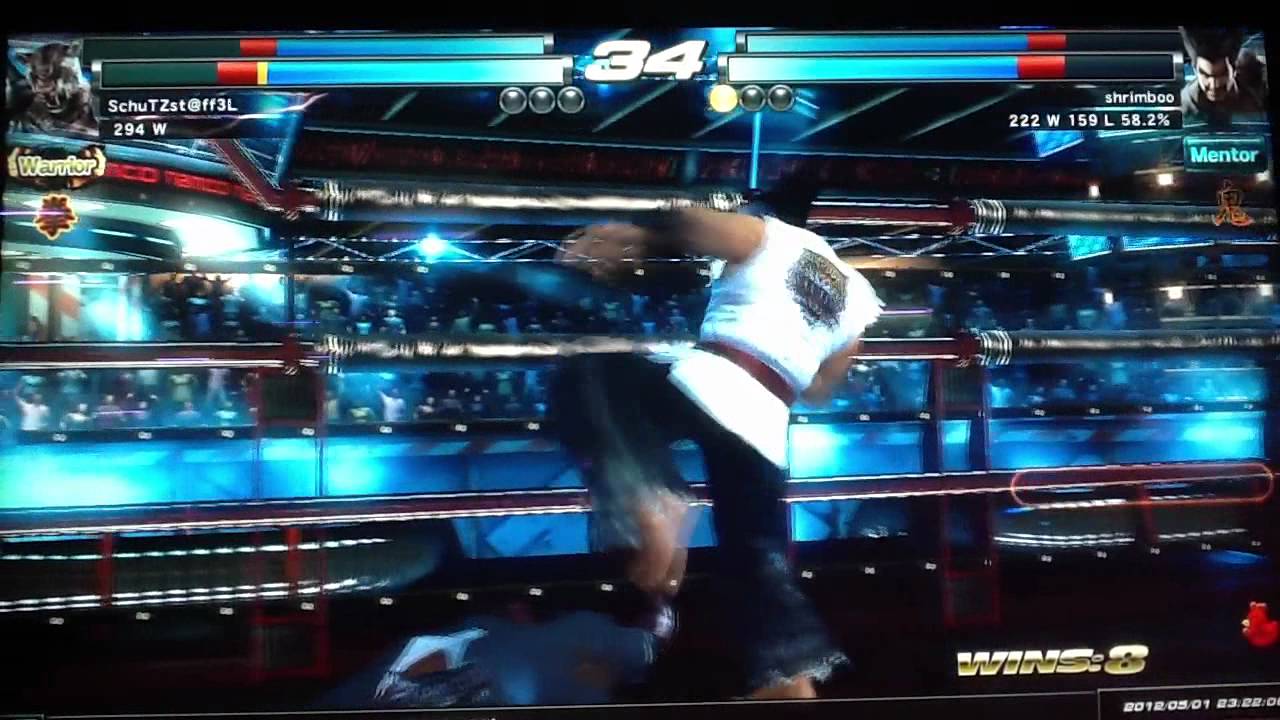 TTT2U Schutzstaffel (Dragunov/AmorKing) VS Shrimboo (Kazuya/Heihachi) #1.MOV
