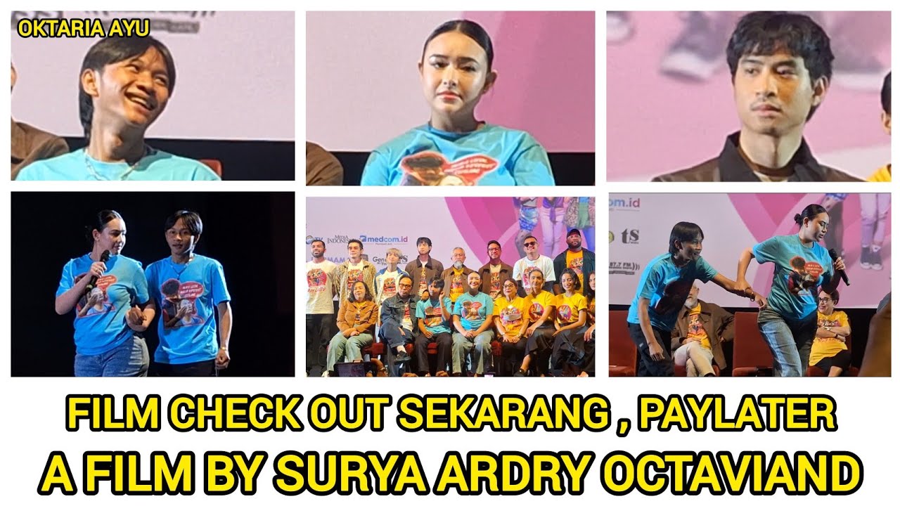 FILM CHECK OUT SEKARANG , PAYLATER #amandamanopo #fajarsadboy #movie #pressconference #film #family 