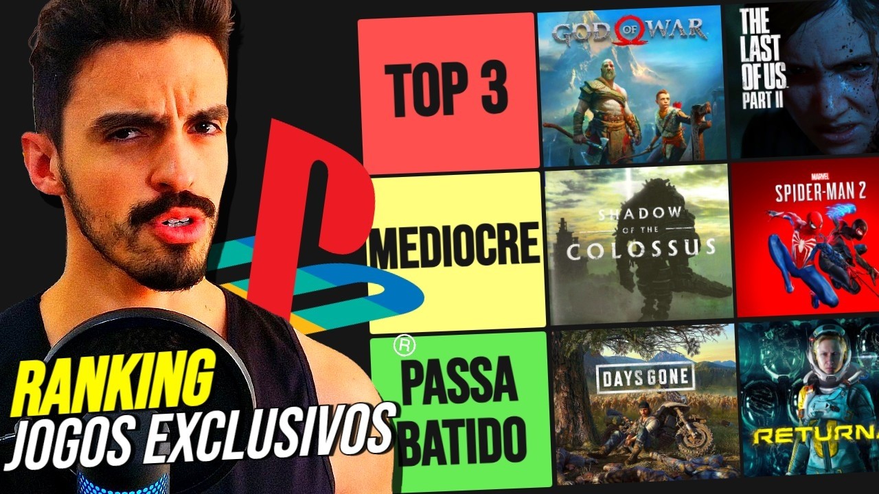 RANKEANDO MELHORES JOGOS EXCLUSIVOS DA PLAYSTATION