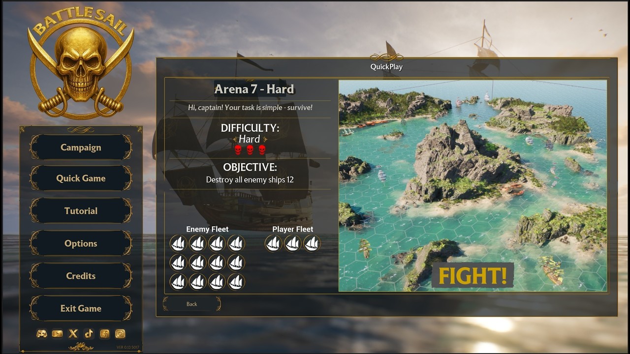 BattleSail Hardest Arena gameplay ( commented )