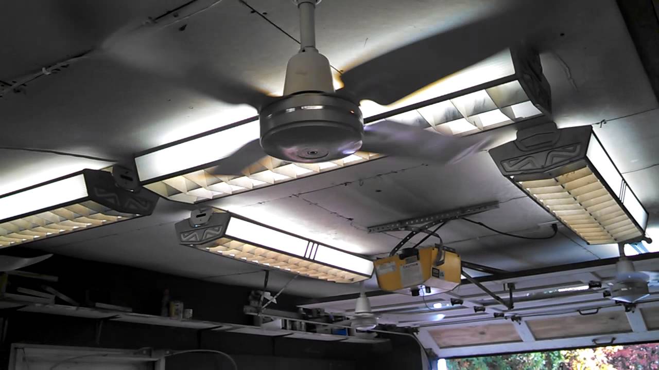 Garage Fans & Lights - Stage 1 (preheat startup video, fans on all speeds)