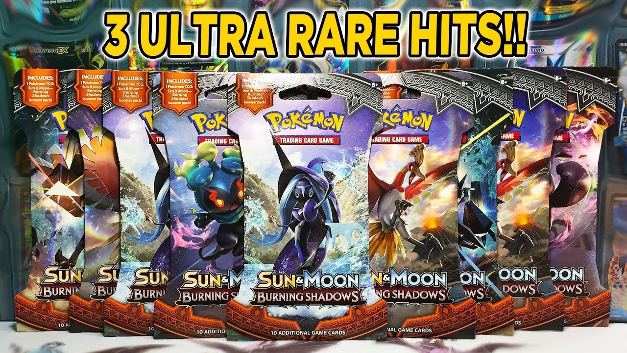 3 ULTRA RARE HITS! Burning Shadows Sleeved Pokemon Booster Pack Opening!!