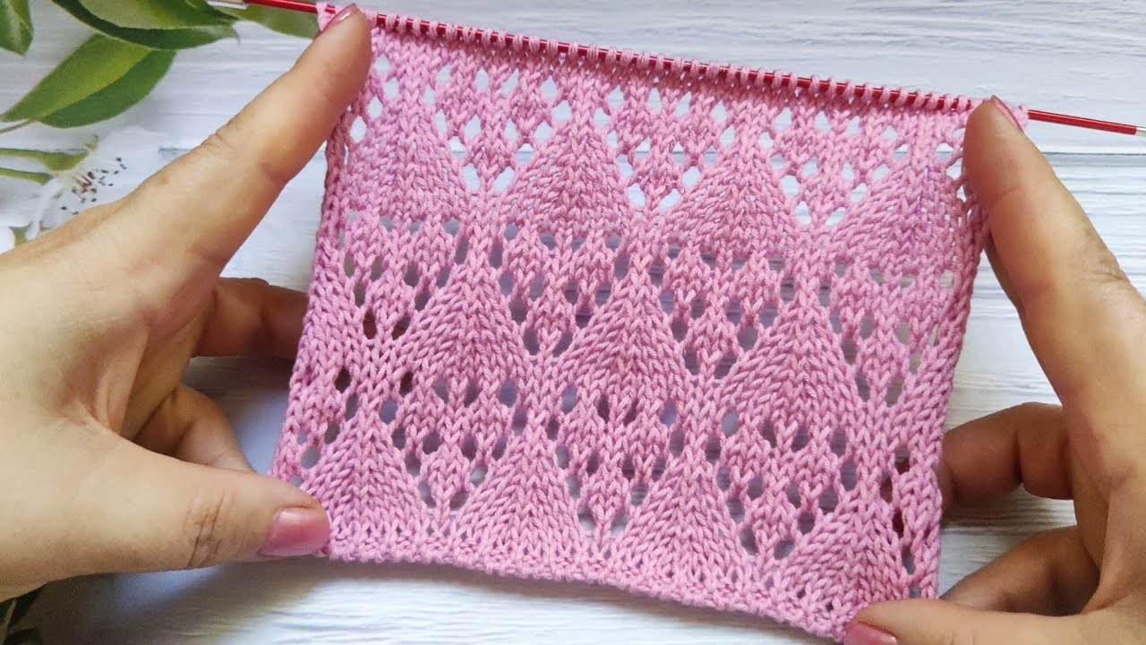 Lace Hearts Stitch | Ajour-Herzmuster stricken | Punto Cuori Traforati | Punto Corazones Calados