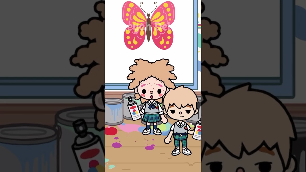 Ugly hair girl 🥹💓 | Toca life story #tocaboca #shorts