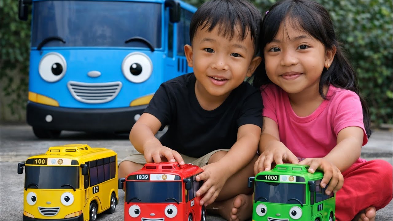 Bermain Mobilan Tayo - Sambil bernyanyi,Keseruan bersama ayuk sahira