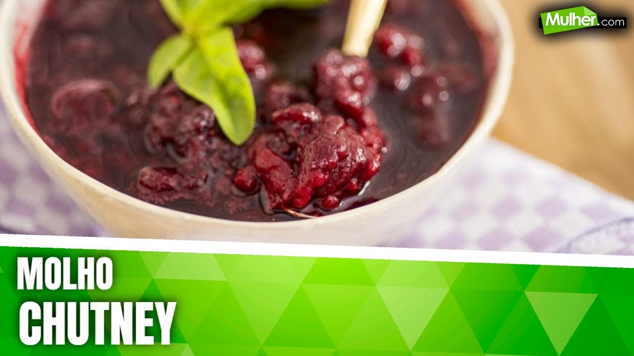 Como fazer Molho chutney de cebola roxa com frutas vermelhas