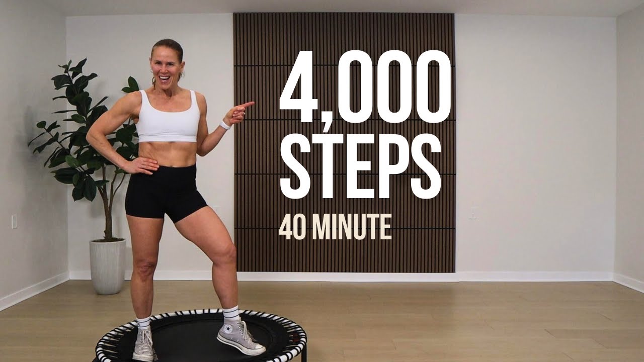 40 MIN 4,000+ Steps Rebounder Workout
