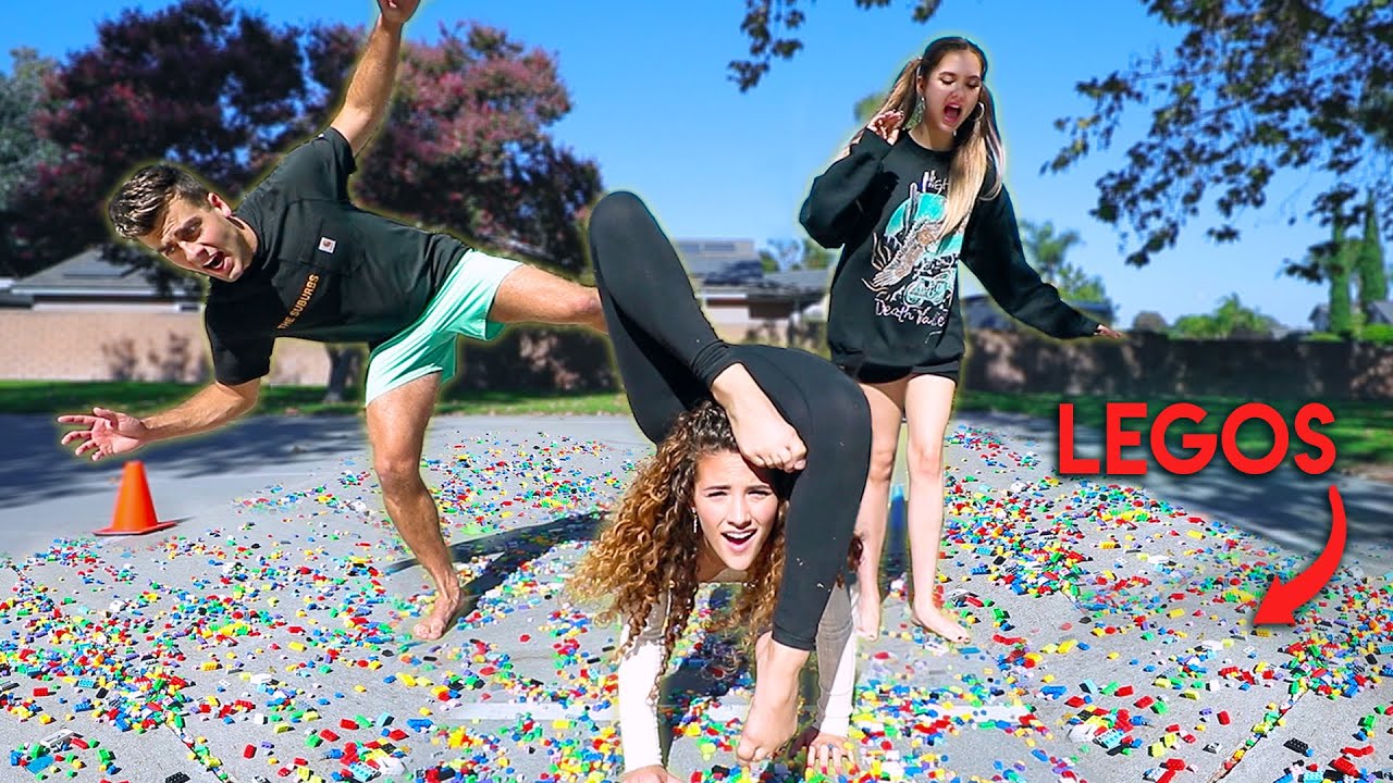 RACE ACROSS 10,000 LEGOS BAREFOOT