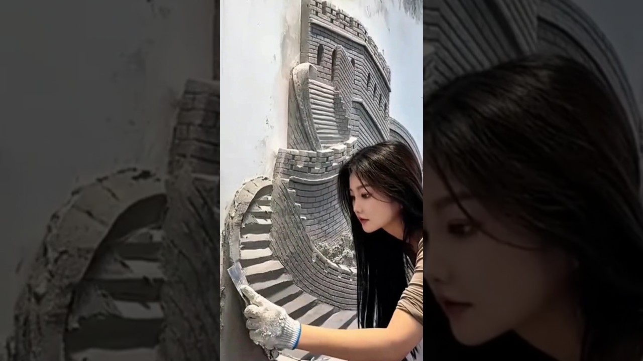 Muralist Mingyue_new design beautiful mural art painting&nbsp;#muralart #muralproject #homedecor #artist