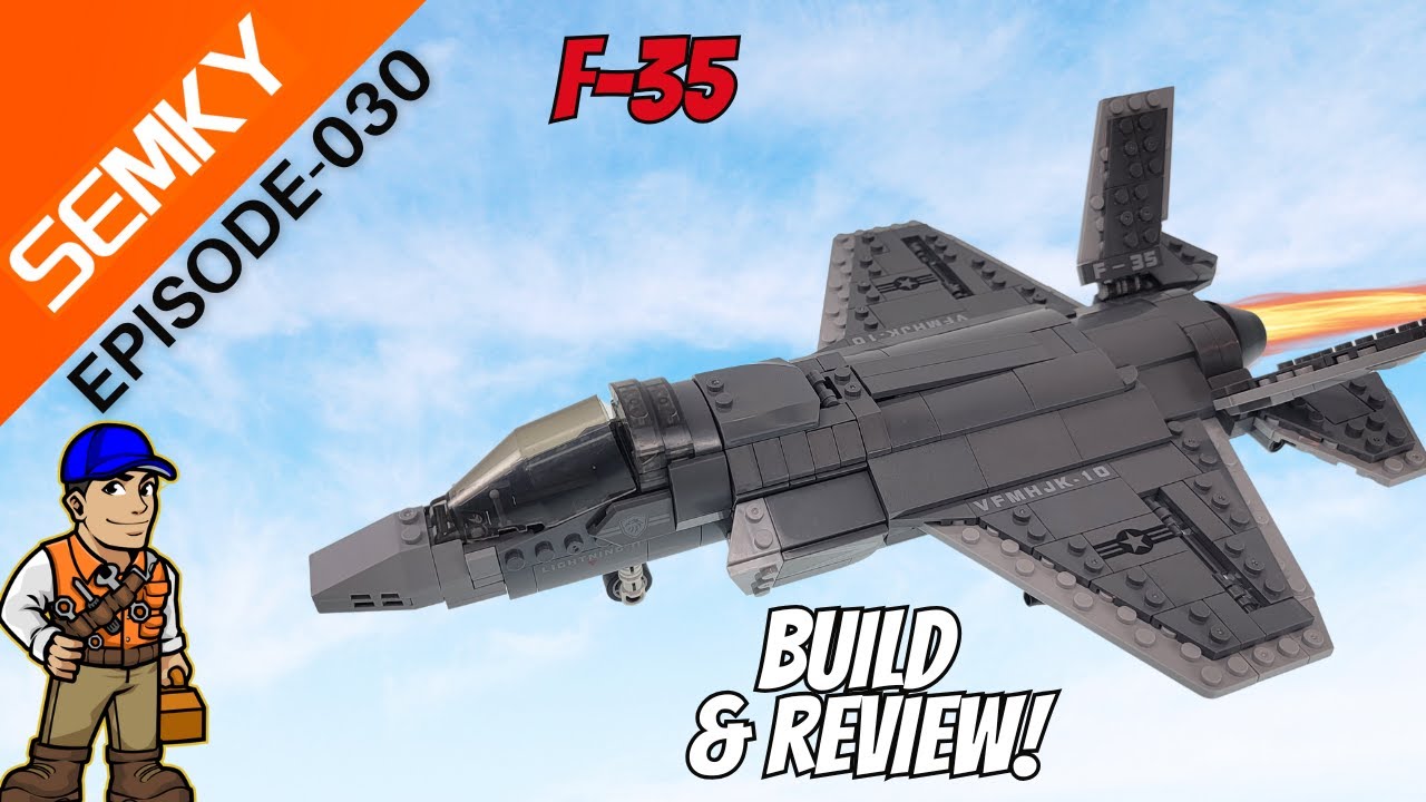 SEMKY &ndash; F-35 Lightning II (SEMKY Brick Build Review) Speed Build  (Lego Alternate Build)