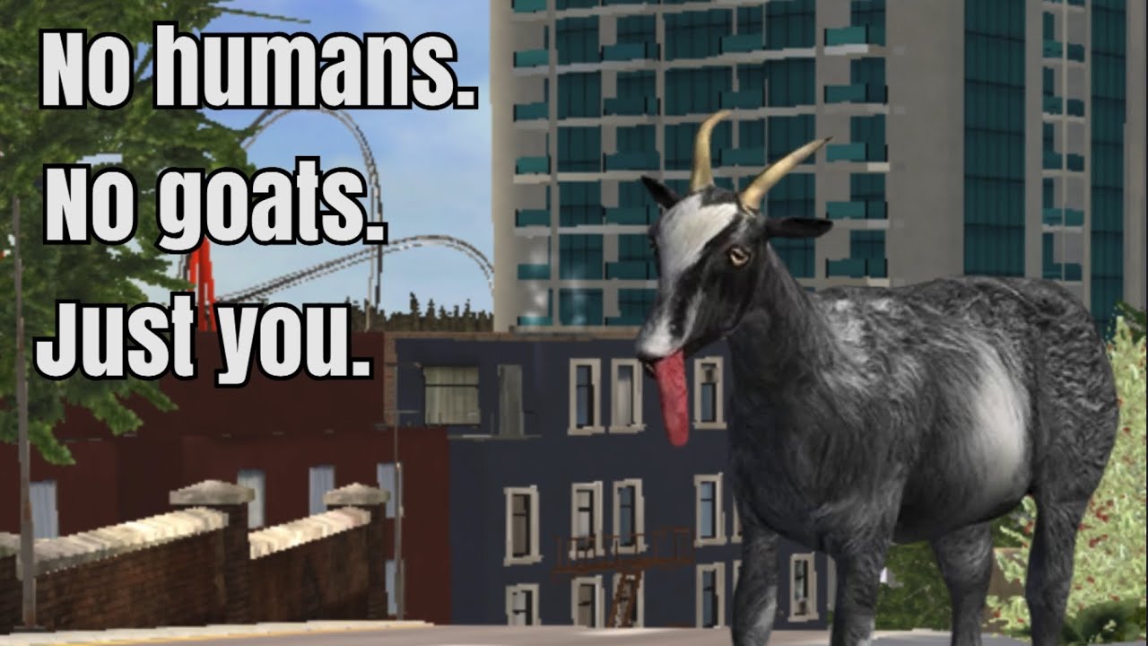 Я создал заброшенный город в Goat Simulator