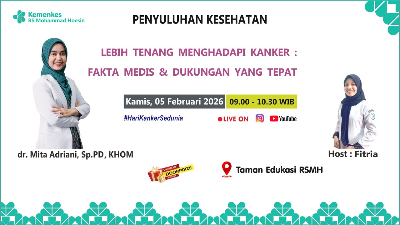 LEBIH TENANG MENGHADAPI KANKER : FAKTA MEDIS & DUKUNGAN YANG TEPAT - PENYULUHAN KESEHATAN