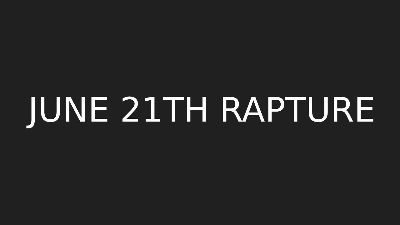 ВСЕ ВЗГЛЯДЫ ПРИКОВАНЫ К 21 ИЮНЯ 2026 ГОДА &mdash; ДАТЕ ВОЗНЕСЕНИЯ!! ВЫ ГОТОВЫ?