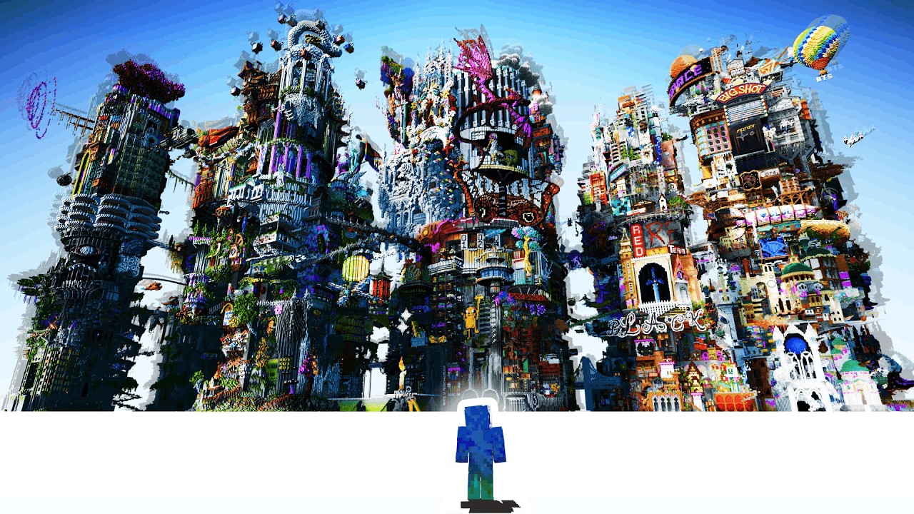 Я организовал САМОЕ МАСШТАБНОЕ строительное мероприятие в Minecraft.