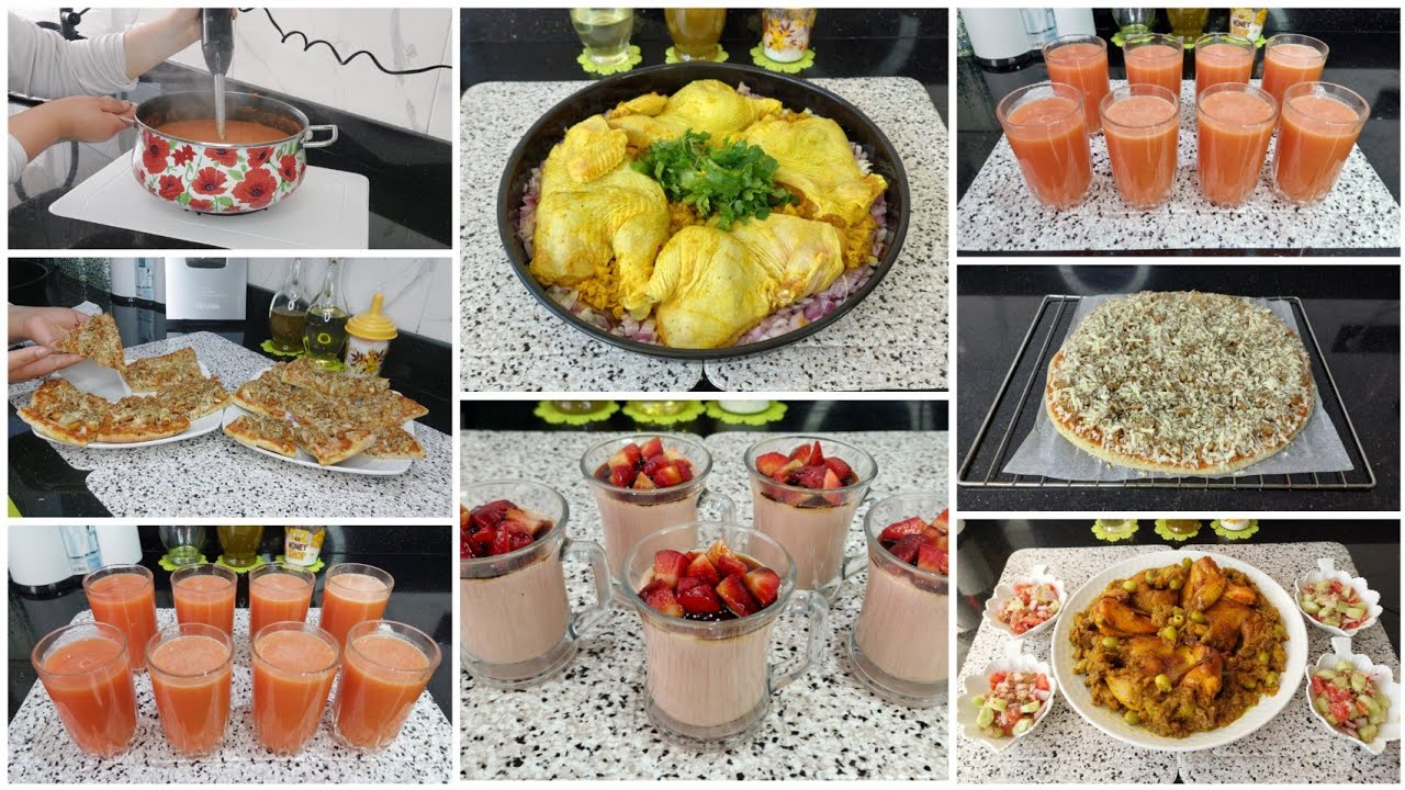 اقتراحات متنوعة لوجبات لفطور رمضان ✅️ بأقل تكلفة 💯 دجاج بدغميرة / عجينة بيتزا /  فلان عصير واعرة 