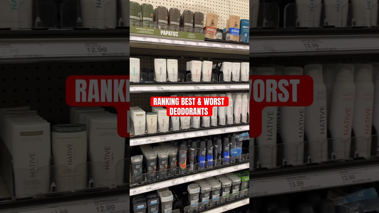 Ranking Best & Worst Deodorants #deodorant #grooming #men