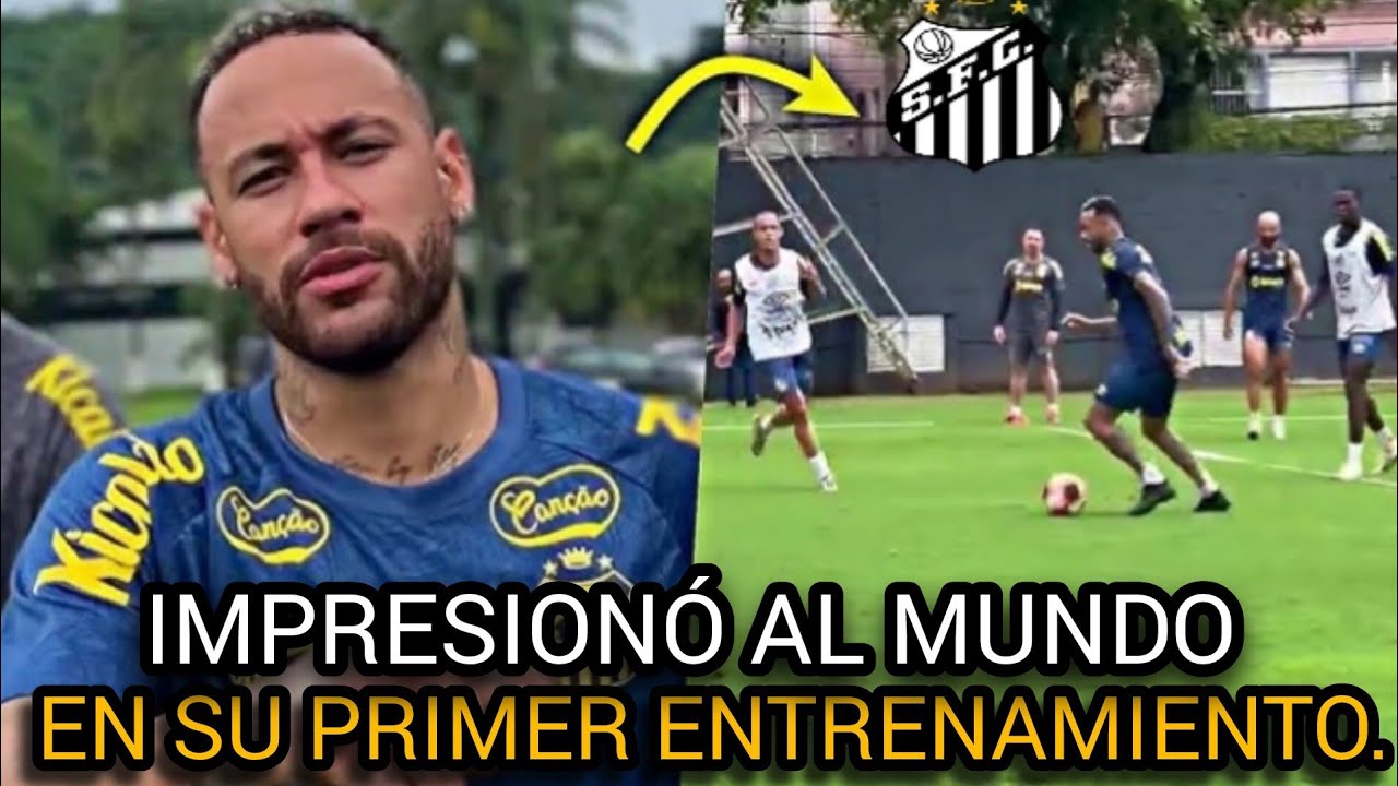 MIRA C&Oacute;MO FUE EL 1&deg; ENTRENAMIENTO DE NEYMAR HOY EN EL SANTOS FC.!
