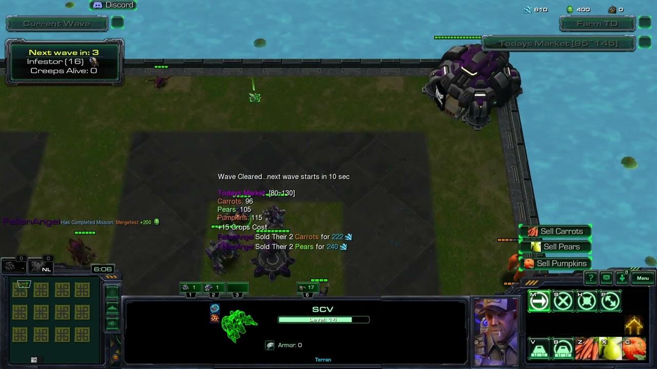 Starcraft 2 Arcade Map Farm TD Easy #1