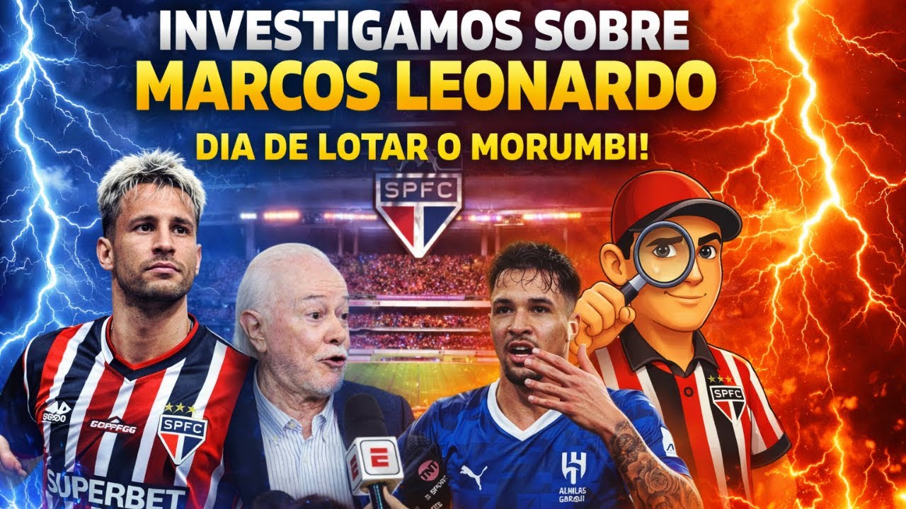 HOJE TEM SPFC - INVESTIGAÇÃO SOBRE MARCOS LEONARDO - COISAS BOAS NO TRICOLOR - ÚLTIMAS INFORMAÇÕES