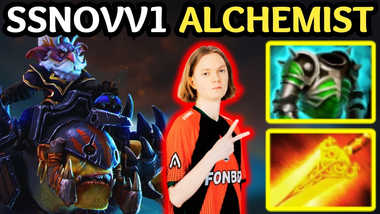 🔥 Ssnovv1 Carry Alchemist is BROKEN! 100% Unstoppable Fast-Farm Build 🔥 Dota 2 Carry
