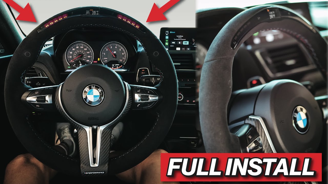 BMW M PERFORMANCE DIGITAL RACE DISPLAY STEERING WHEEL - F87 M2 INSTALL