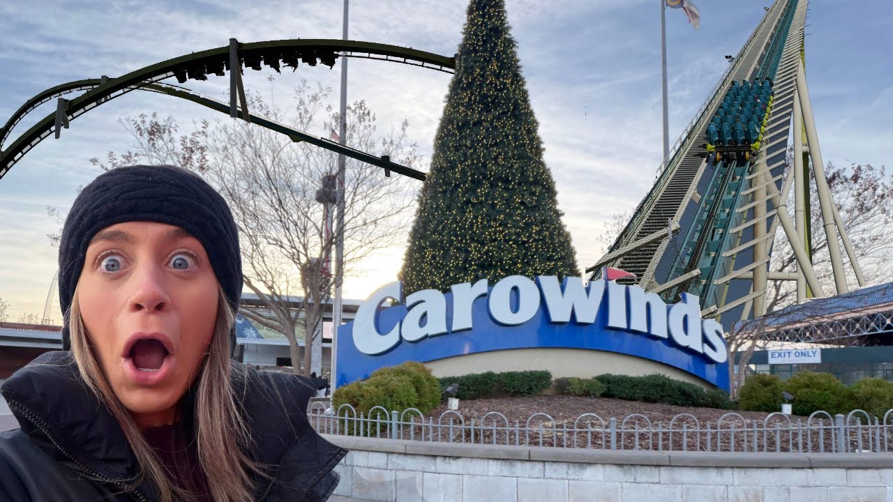 Парк развлечений Carowinds в Шарлотте, Северная Каролина! WinterFest 2025