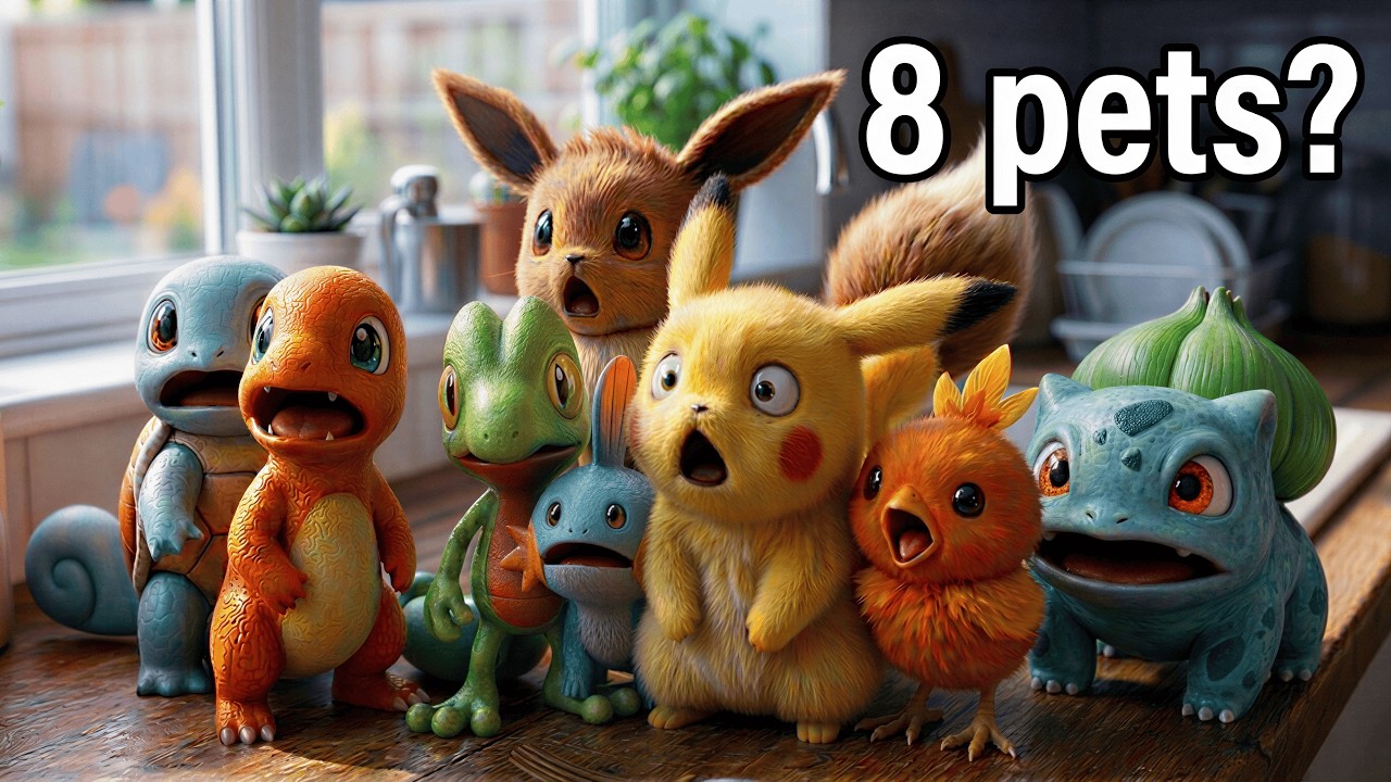 I Simulated 8 Pok&eacute;mon Pet In Real Life