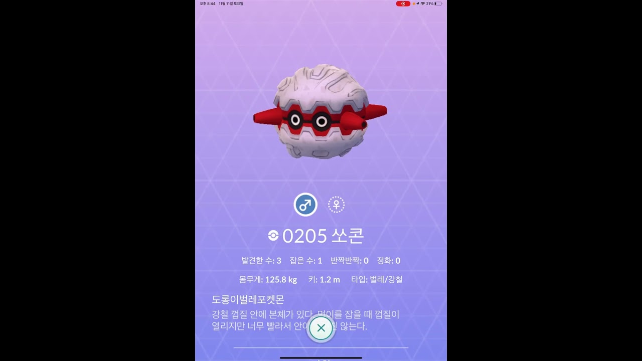 포켓몬고 내 도감보기