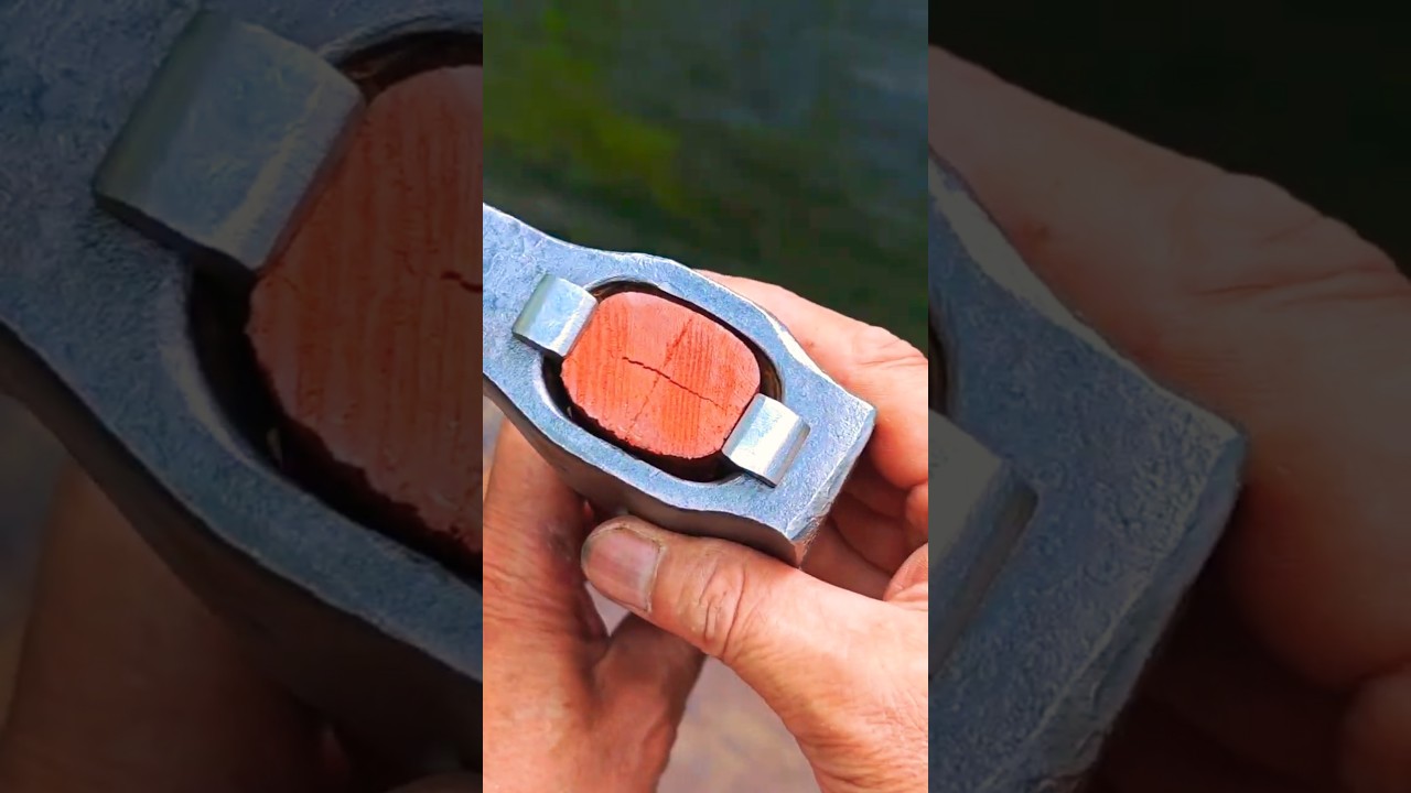 I made a wedge for the axe that works great! #shorts #made #axe #wedge