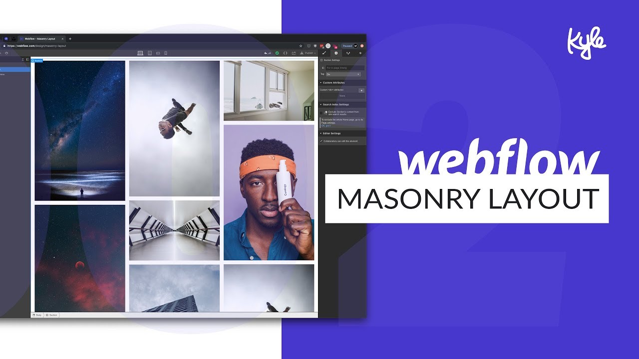 How to Build a Masonry Portfolio Layout (Pinterest Grid) in Webflow