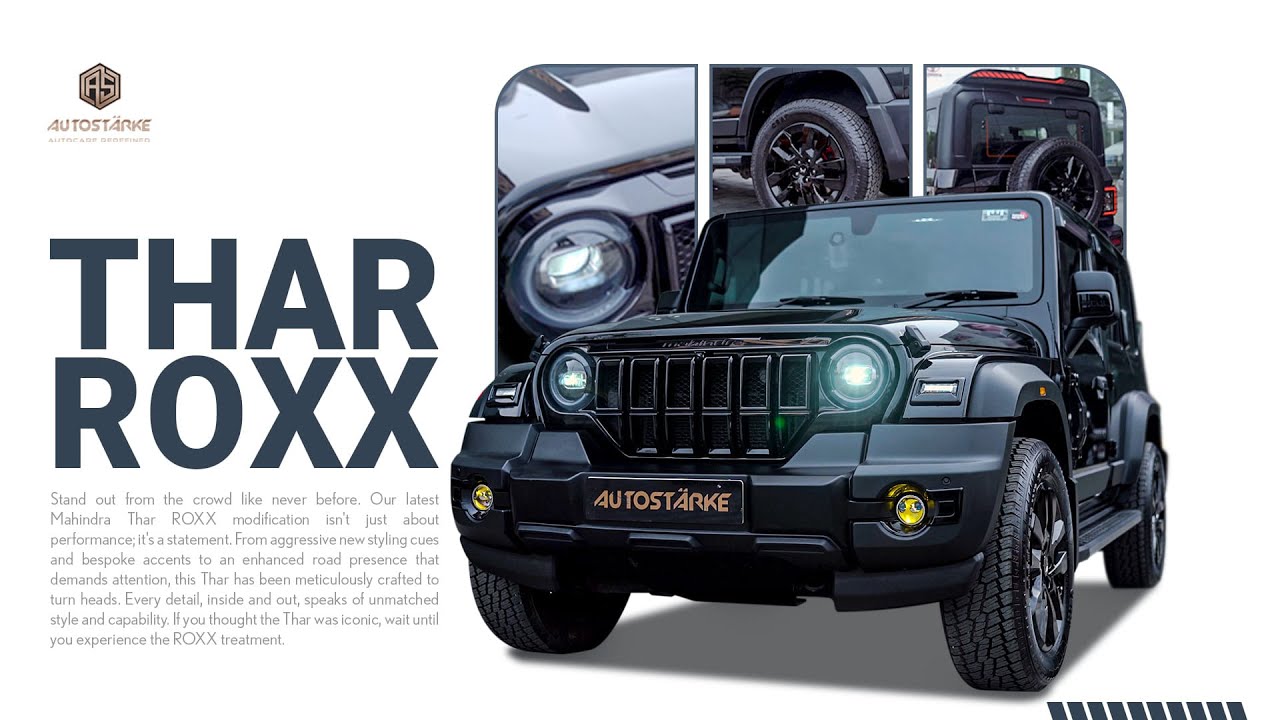 Ultimate Thar Roxx Upgrade - Black Edition Styling + Interior Revamp | Autostarke