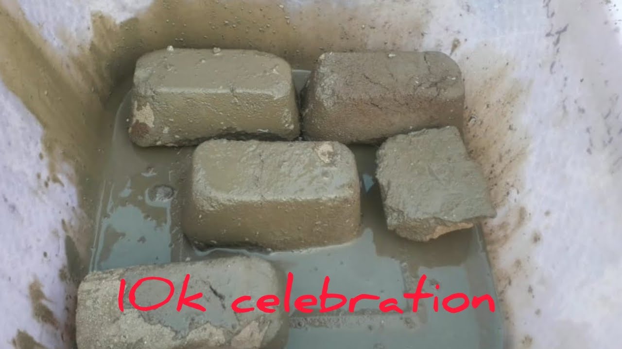 Celebration video part 2 ♥️pure dusty red dirt crumbling dry &water 🤤💦 super satisfying asmr mini