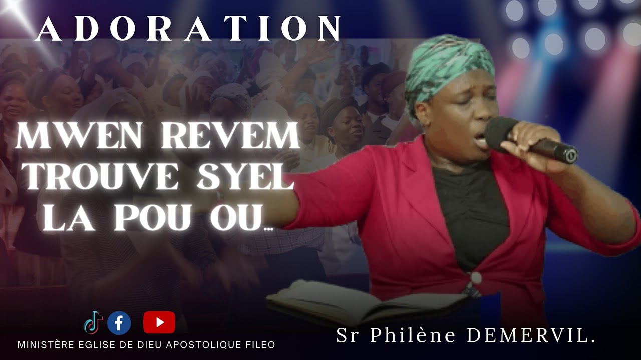 Mwen revem trouve syèl la pou ou, Eskew vle prepare Pou ale...|ADORATION/MEDAF RD.